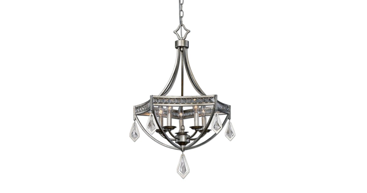 Uttermost 22081 Tamworth 5 Light 22" Wide Chandelier