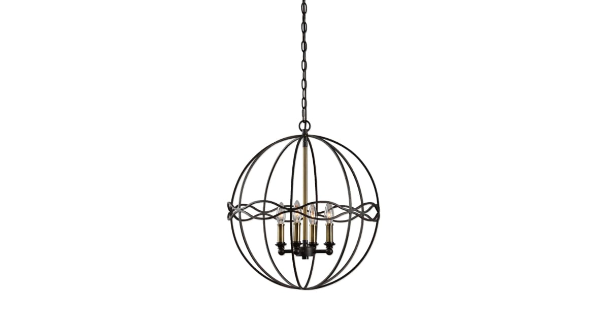 Uttermost 22098 Onduler 4 Light 20" Wide Pendant
