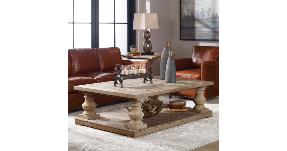 Sirah solid shop wood coffee table