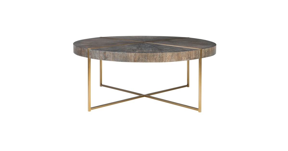 Uttermost 25378 Taja 42 Diameter Acacia Veneer Top Build