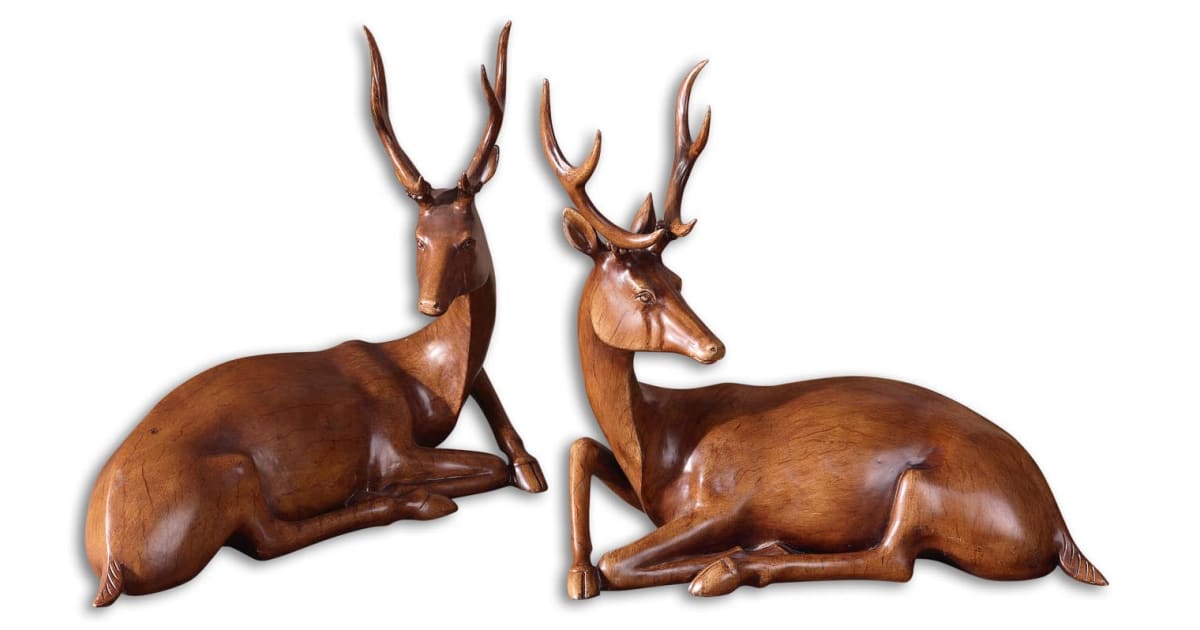 Uttermost 19344 Buck Statues Set of 2