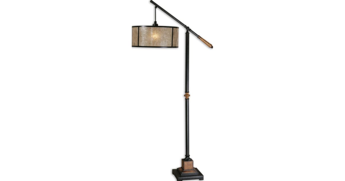 Uttermost 28584 1 Sitka Rustic Industrial Floor Lamp with Build