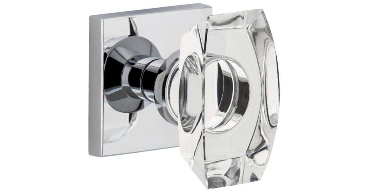 Viaggio 622482 Quadrato Solid Brass Privacy Door Knob Set