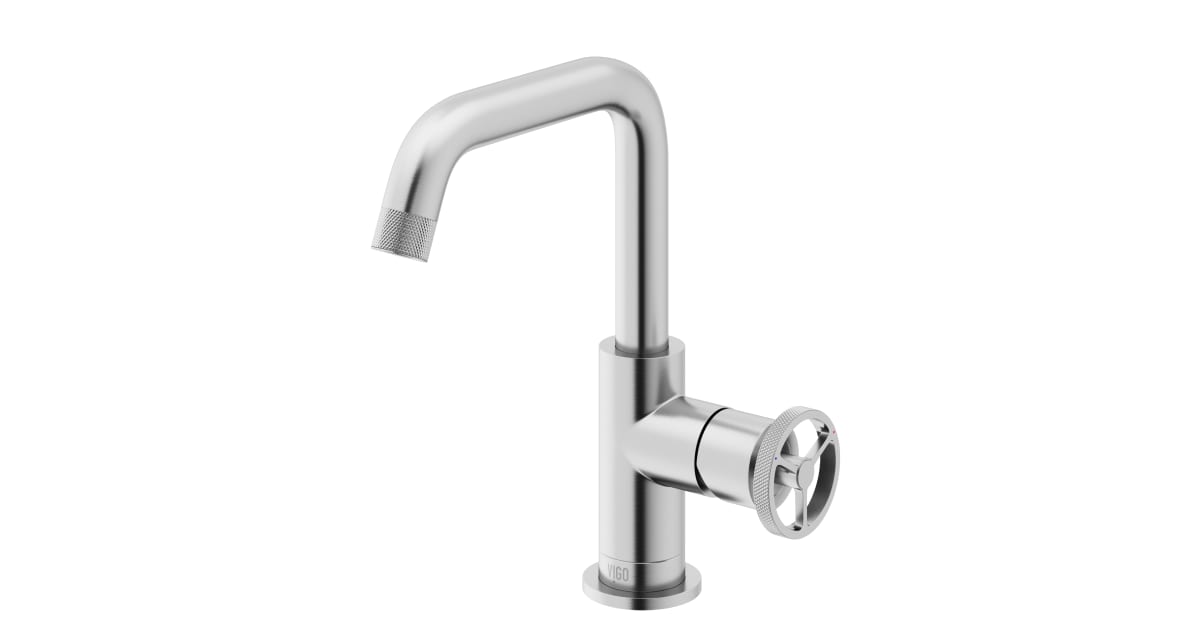 Vigo VG01047BN Cass 1.2 GPM Single Hole Bathroom Faucet
