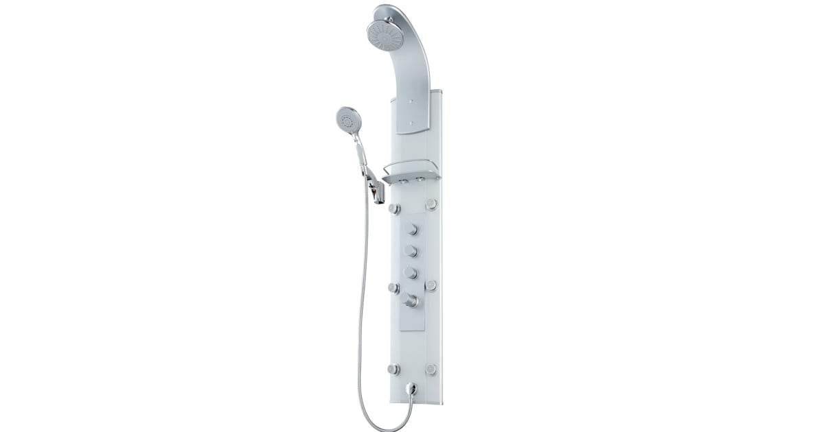 Vigo VG08007 Elena Shower Panel System with Hose, Hand