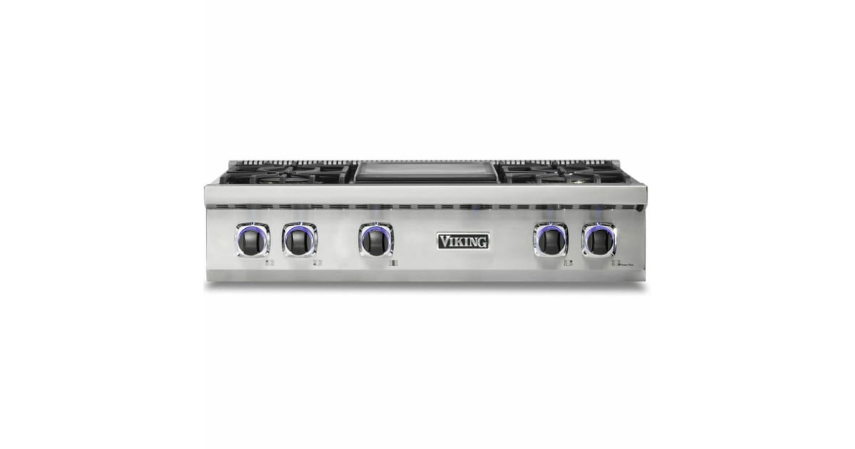 Viking Professional 36” Stainless Steel Gas Rangetop 4 Burner