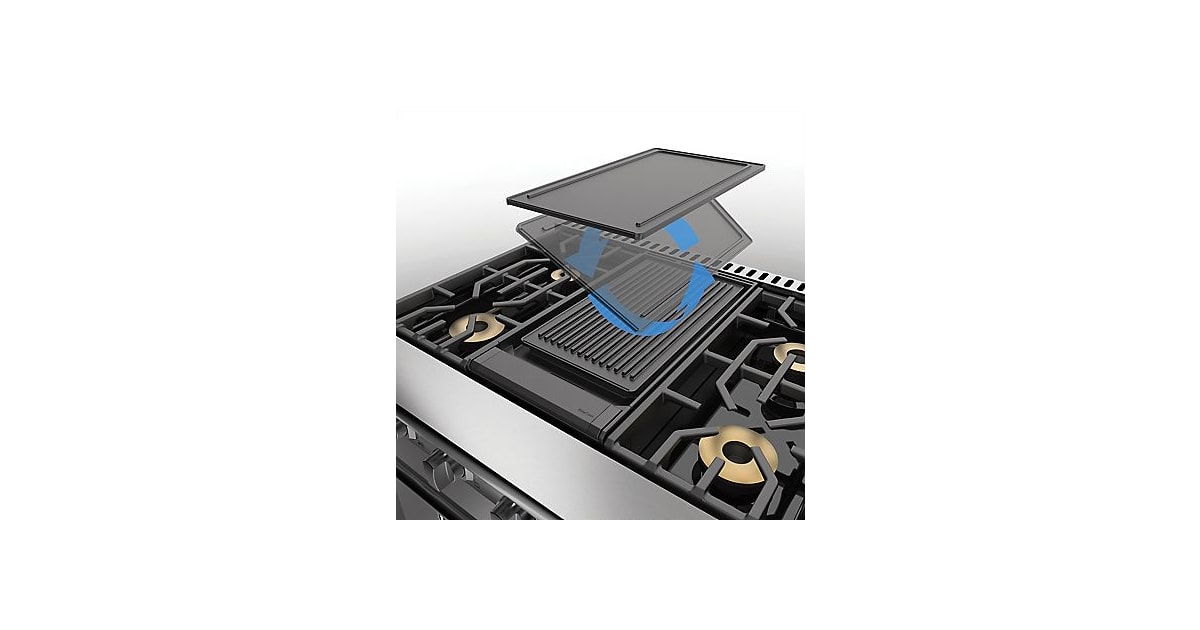 Viking PQGDVGR Reversible Griddle and Grill for use with 7
