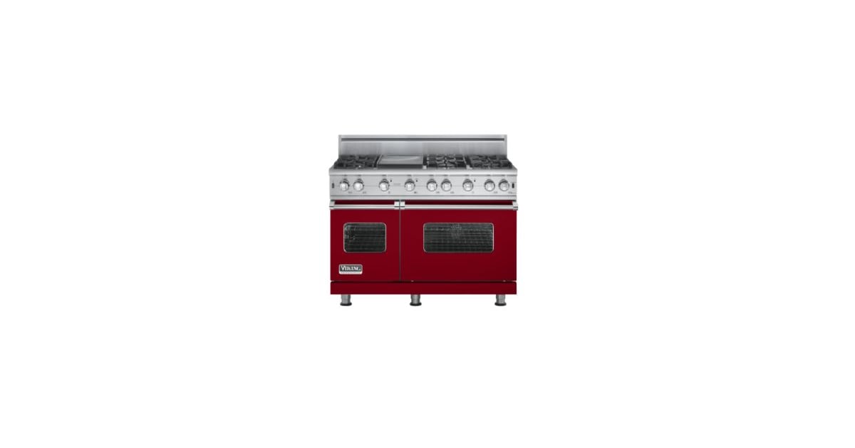 Viking 5 Series 48 in. 5.7 cu. ft. Double Oven Freestanding Gas