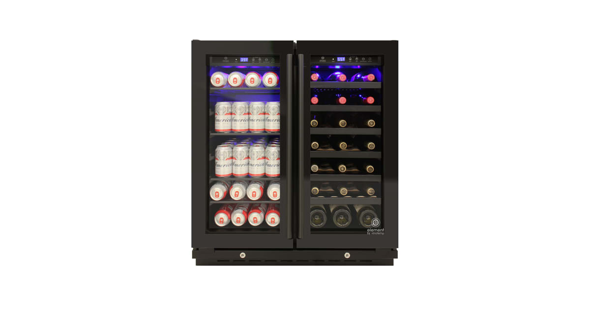 Vinotemp EL-BWC101-01 30 Inch Wide 33 Bottle Capacity and 101 Can ...