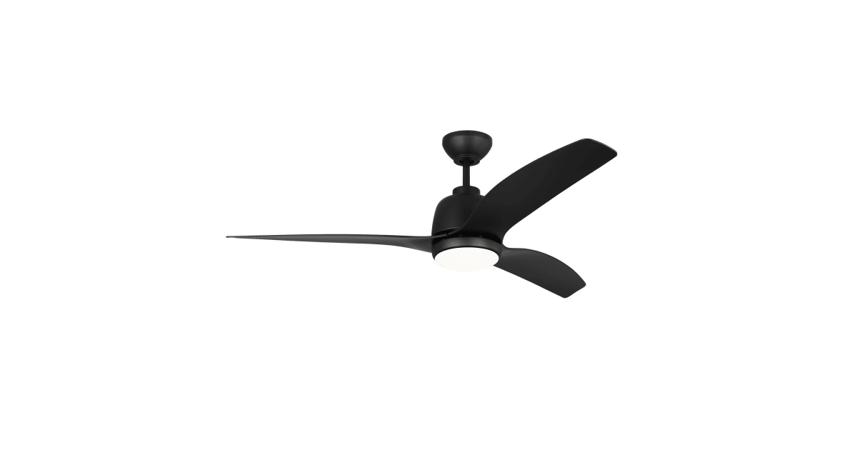 Visual Comfort 3AVLCR54MBKD Avila Coastal 52" 3 Blade LED | Build.com