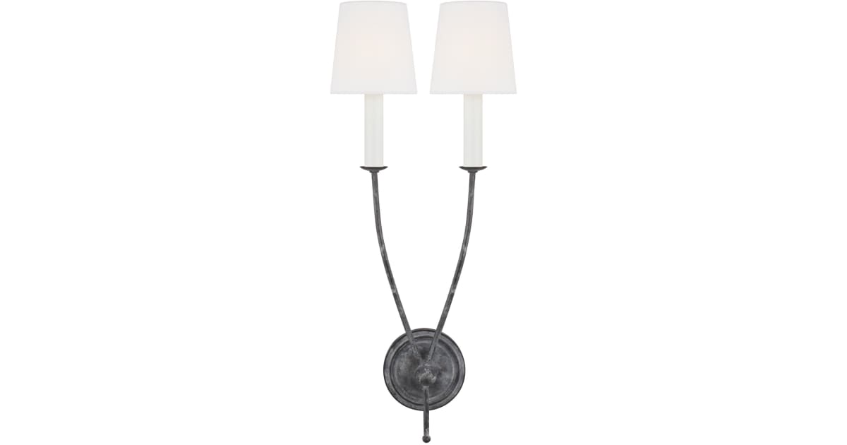 Visual Comfort CW1042WGV Richmond 2 Light 24" Tall Bathroom Sconce ...