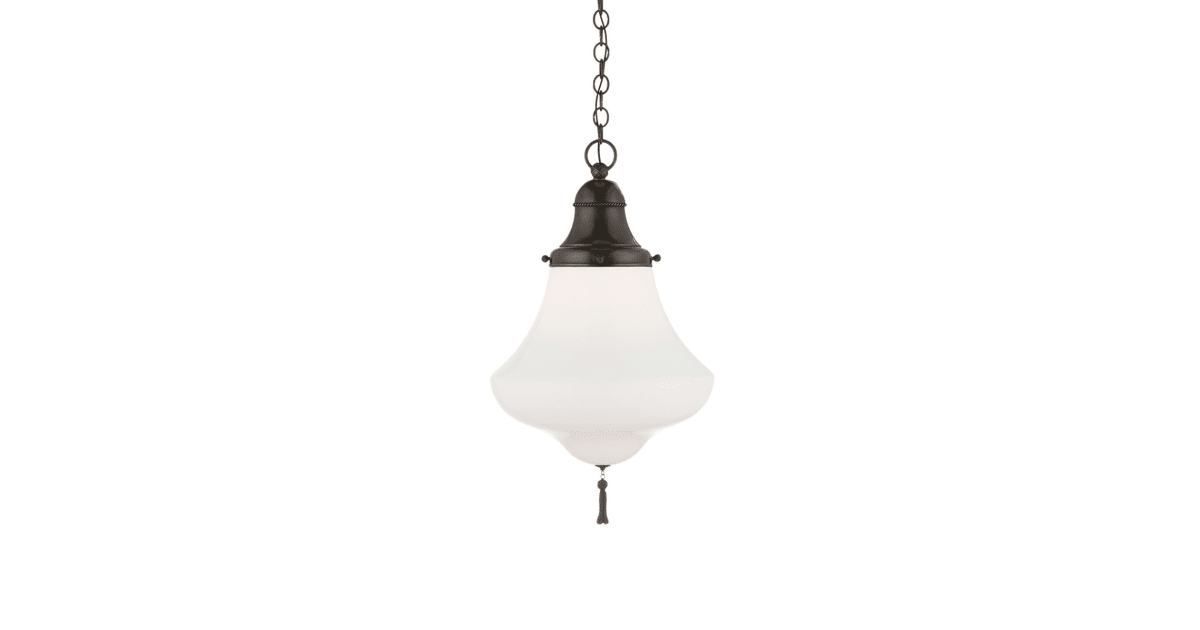 Visual Comfort RL 5415BZ-WG Xavier 14" Wide Pendant | Ferguson Home