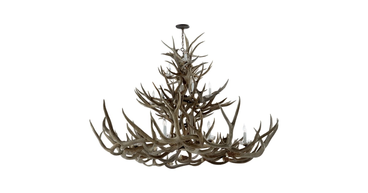 Visual Comfort RL 5530BN Straton 18 Light 53" Wide Antler