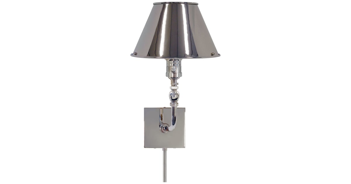 Visual Comfort S 2650PN-PN Swivel Head Wall 14" High Plug-In Wall ...