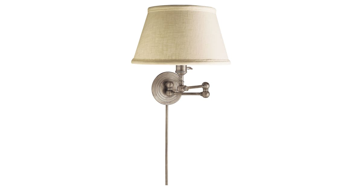 Visual Comfort SL 2920AN-L Boston 13" High Plug-In Wall Sconce with ...