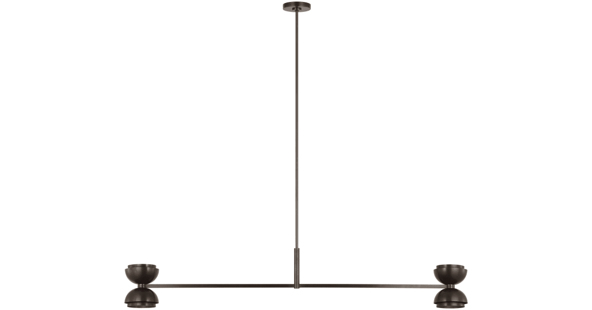 Visual Comfort SLLS31927BZ Shanti 60" Wide LED Linear Chandelier ...