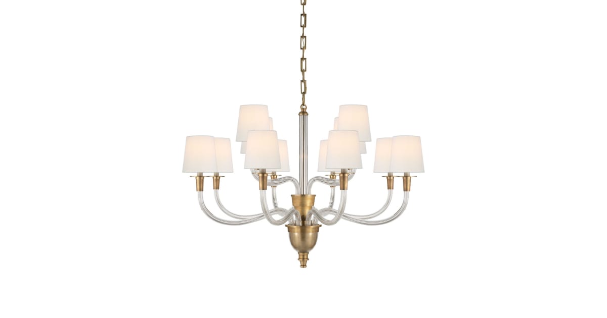 Visual Comfort TOB 5033HAB-L Vivian 12 Light 36" Wide Chandelier ...