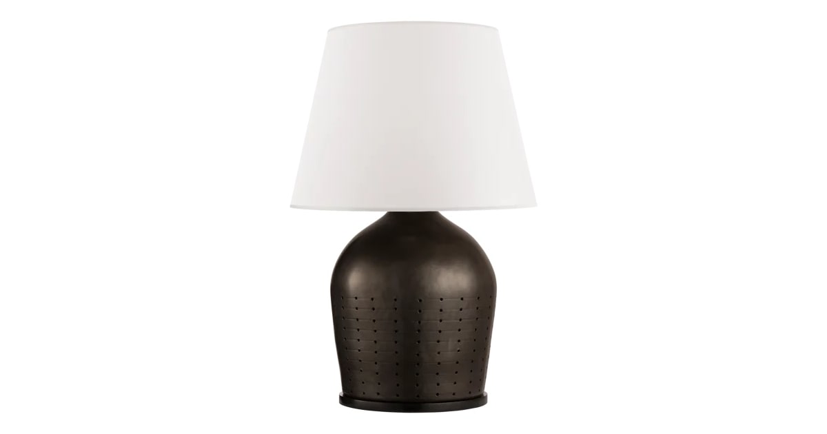 Visual Comfort RL 3634BLKWP Halifax Large Table Lamp