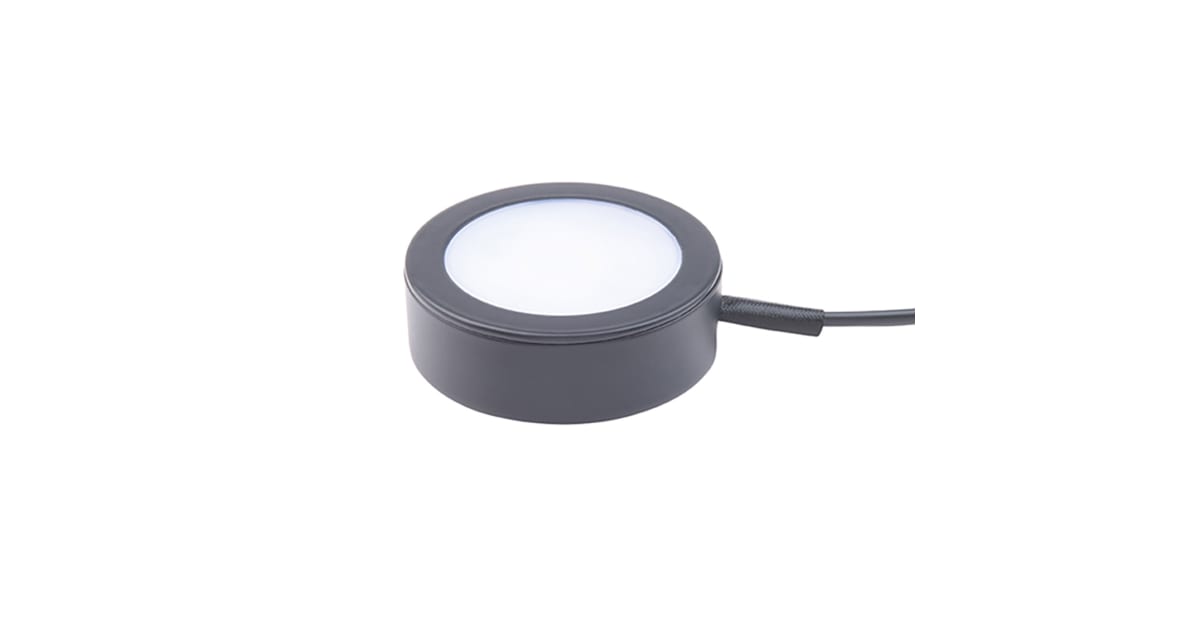 WAC Lighting HR AC71 CS BK Line Voltage Puck Light 4 Wide Build