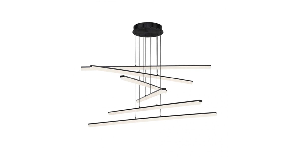 WAC Lighting PD29806BK Stack 6 Light 48" Wide Integrated