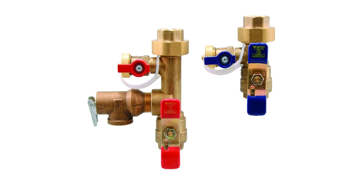 Watts 0100156 Tankless Water Heater Valve Set with Relief