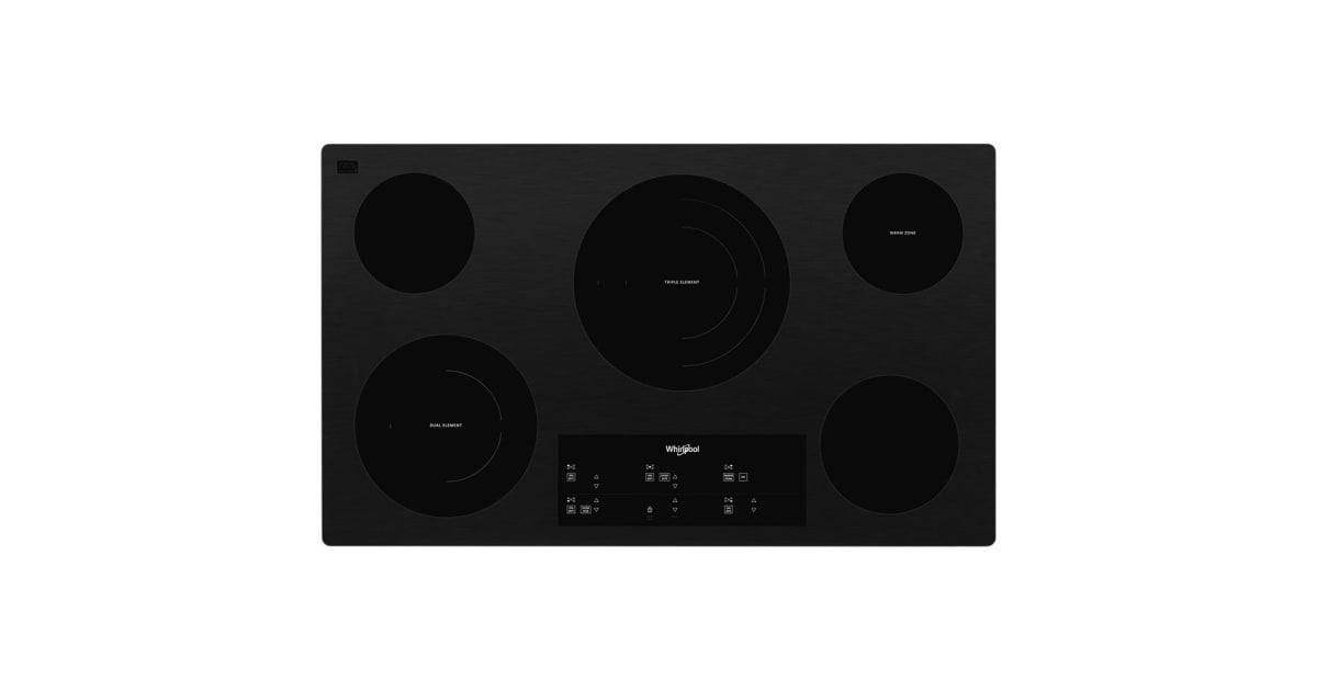 Whirlpool WCE97US6KB 36 Inch Wide 5 Burner Electric