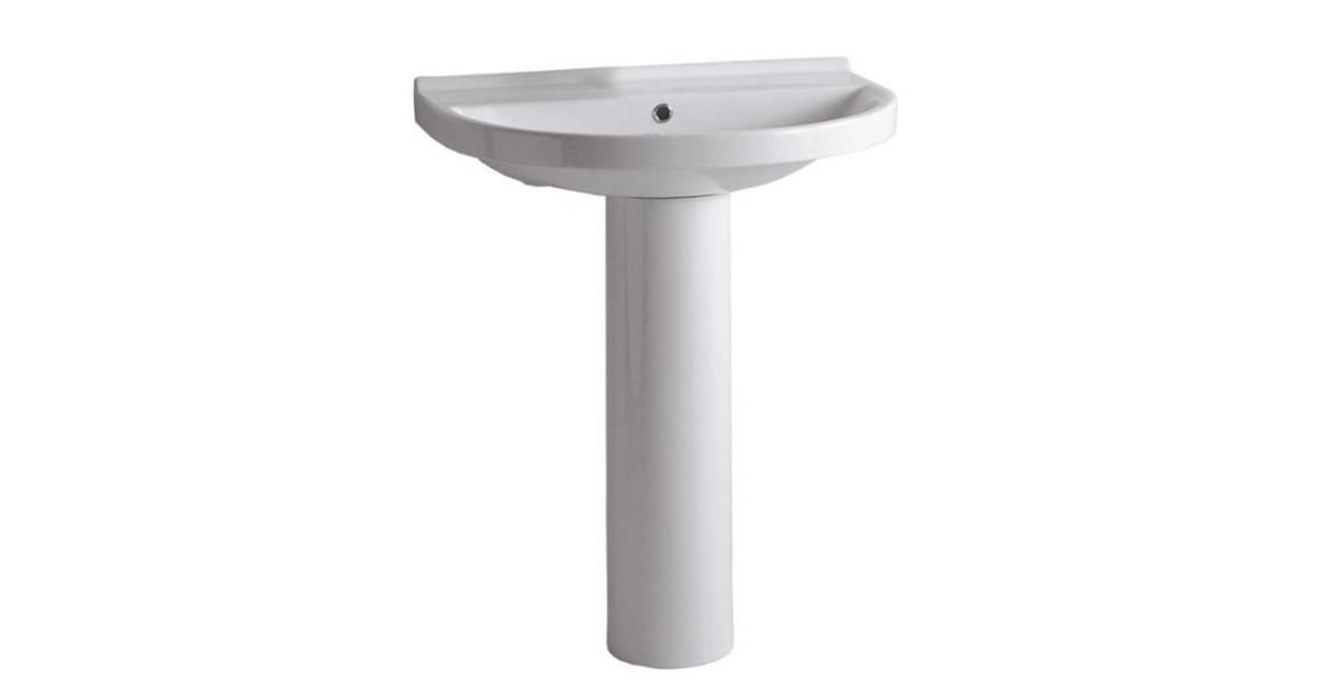Whitehaus LU044LU0050H Fixture Pedestal Sink Vitreous
