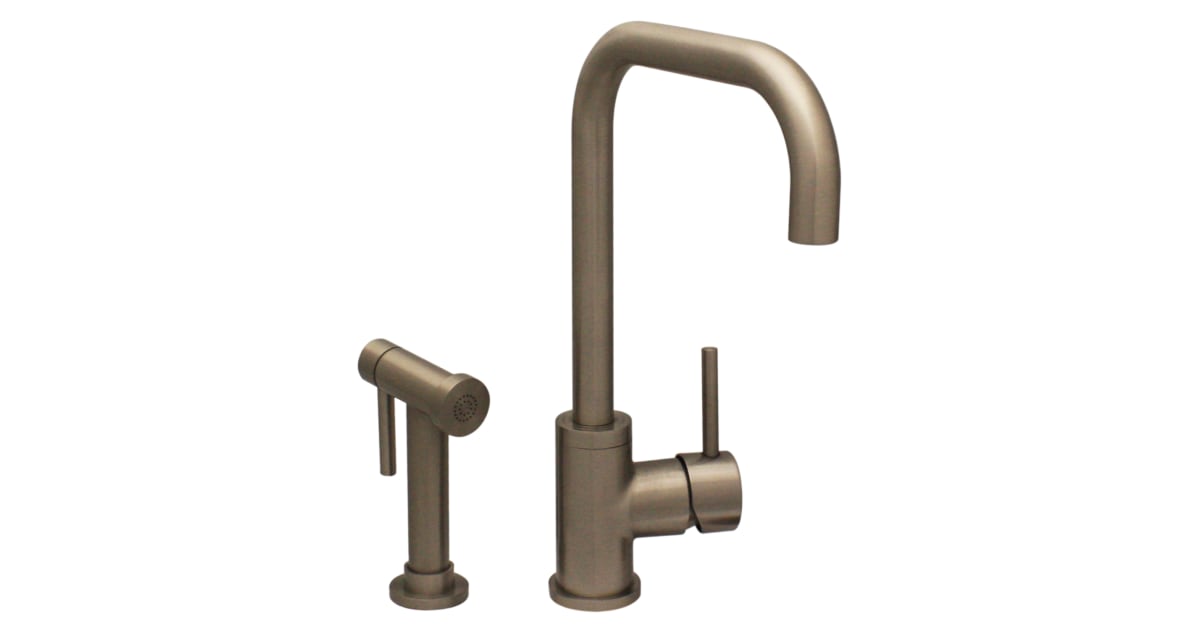 Whitehaus WH2070826BN Jem Kitchen Faucet with Swiveling