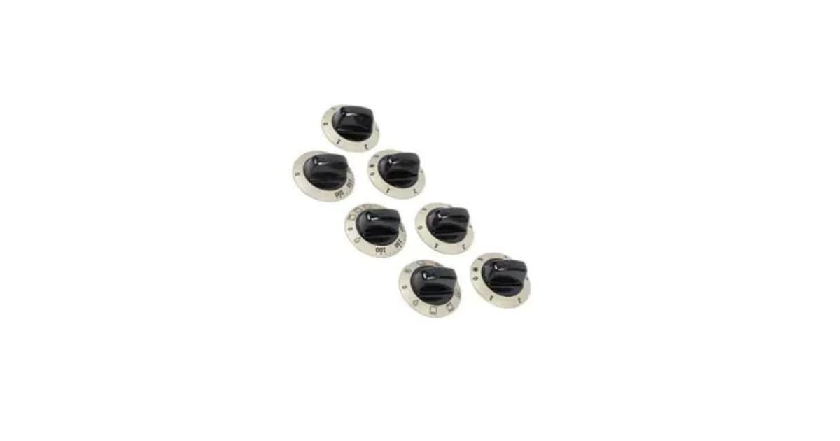 Wolf 820425 30" Dual Fuel Range Knob Kit