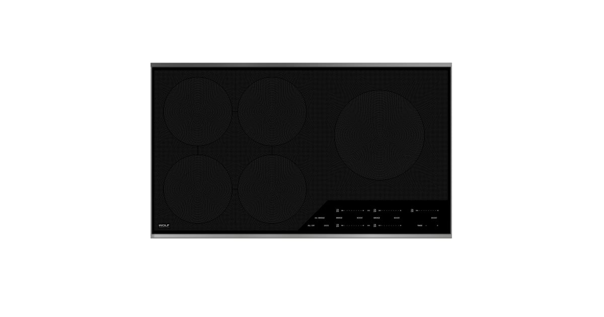 Wolf CI365T/S 36 Inch Wide 5 Burner Transitional