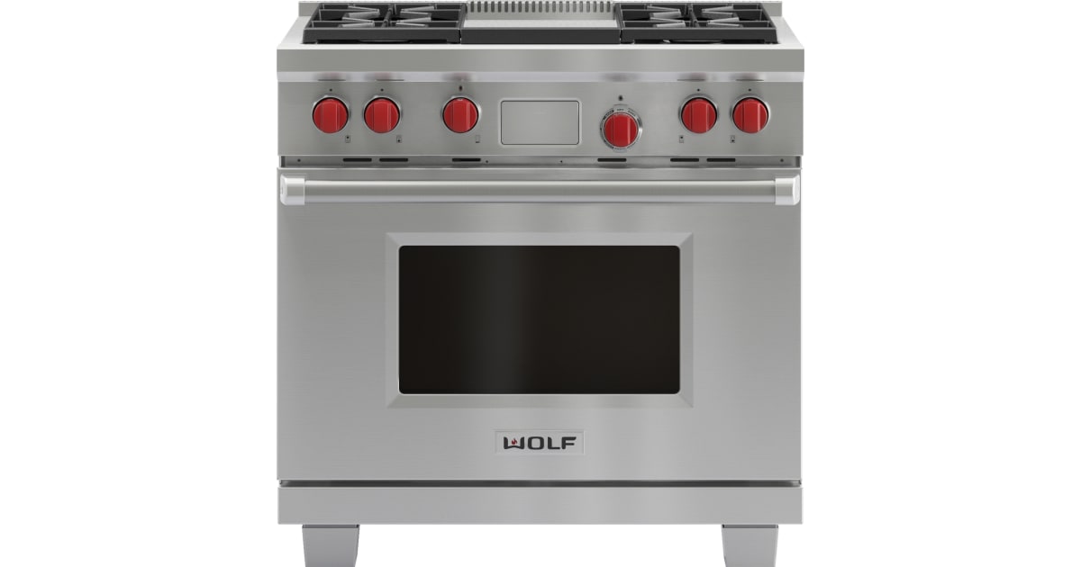 Wolf DF364GLP 36 Inch Wide 5.4 Cu. Ft. Free Standing