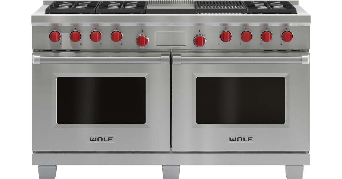 Wolf DF606CG-LP 60 Inch Wide 9 Cu. Ft. Free Standing Liquid Propane ...