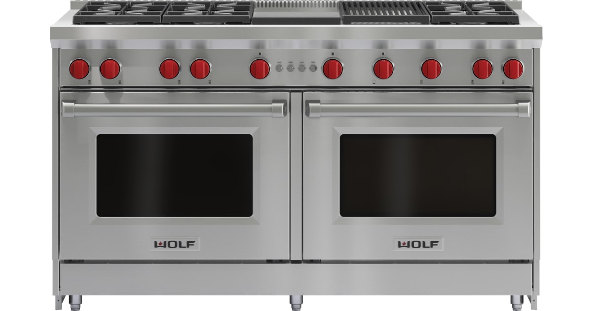 Wolf GR606CG-LP 60 Inch Wide 9 Cu. Ft. Free Standing Liquid Propane ...