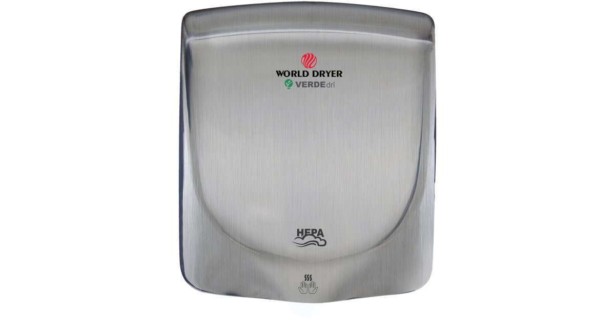 World Dryer Q973A2 HEPA Filtered VERDEdri 240 Volt 8.3