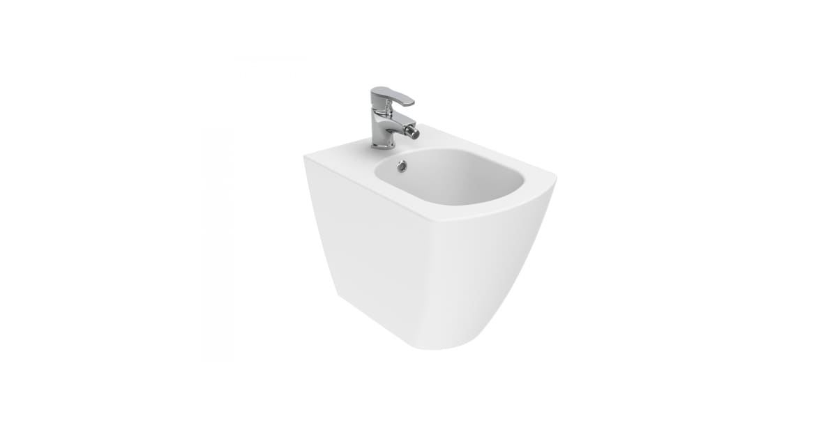 WS Bath Collections Elegant EG510 WG Elegant Wall Mounted Bidet with 1 ...