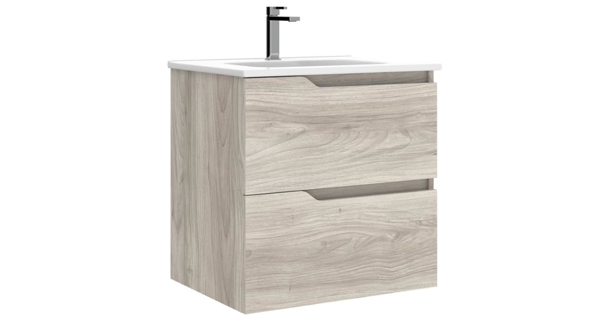 AllModern Meuble-lavabo Mural Simple 30 Po Avec Comptoir En Quartz Redbridge Gcne1080