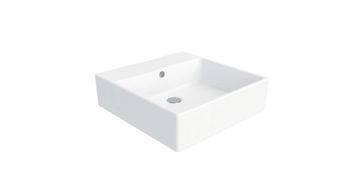 WS Bath Collections Simple 50.50A.00 Simple Ceramic White 19-7/10 ...