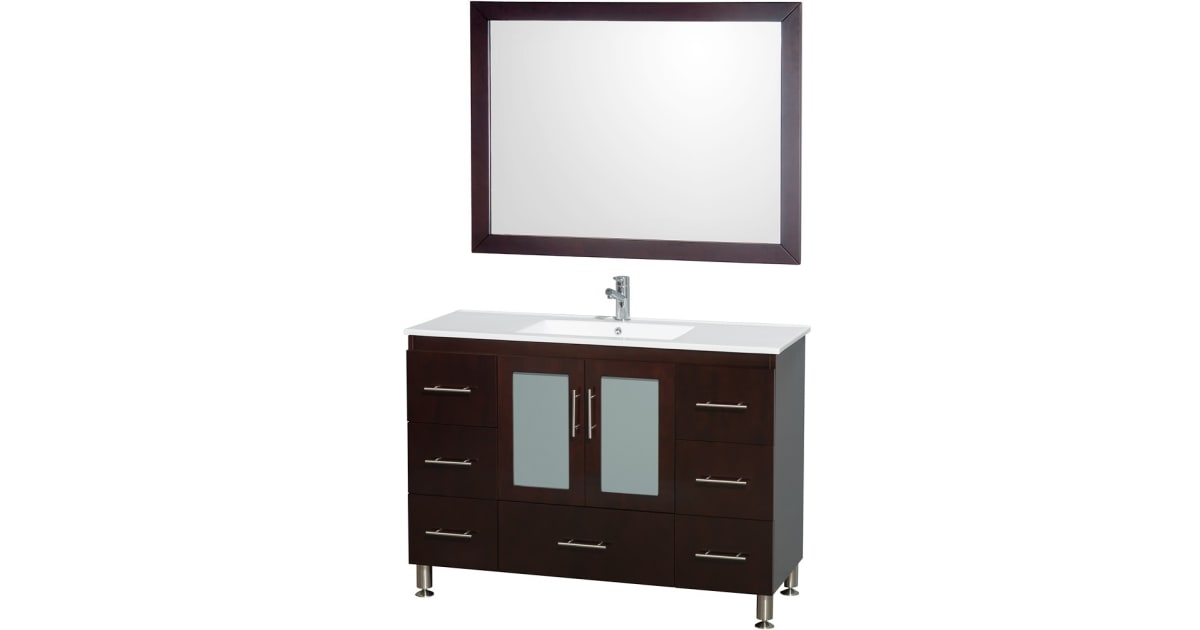 Wyndham Collection WCS100248ESWH 48" Katy Floor