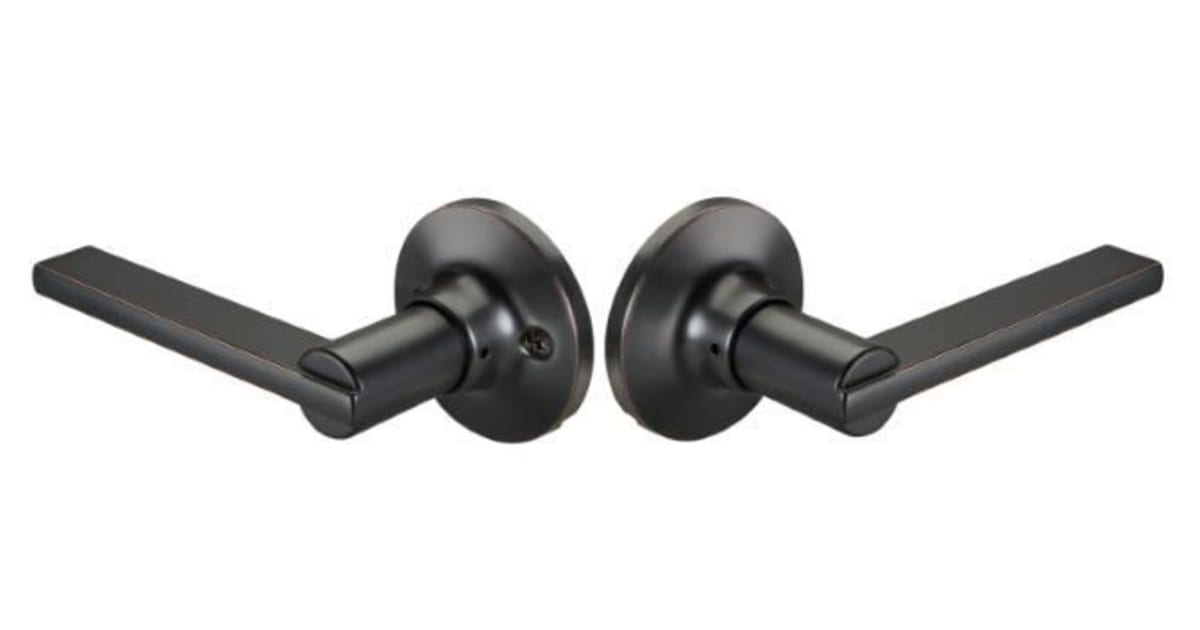 Yale YR11SB10BP Seabrook Passage Door Lever Set with Round