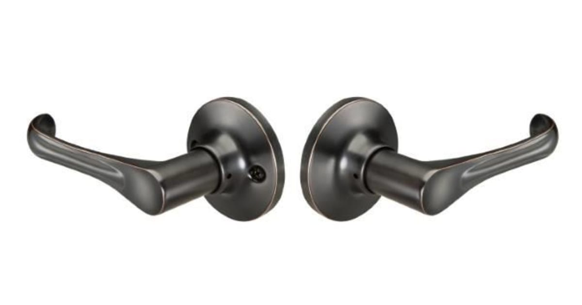 Yale YR11WD10BP Wando Passage Door Lever Set with Round