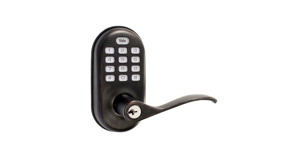 Yale YRL210NR0BP Real Living Keyless Entry Leverset with