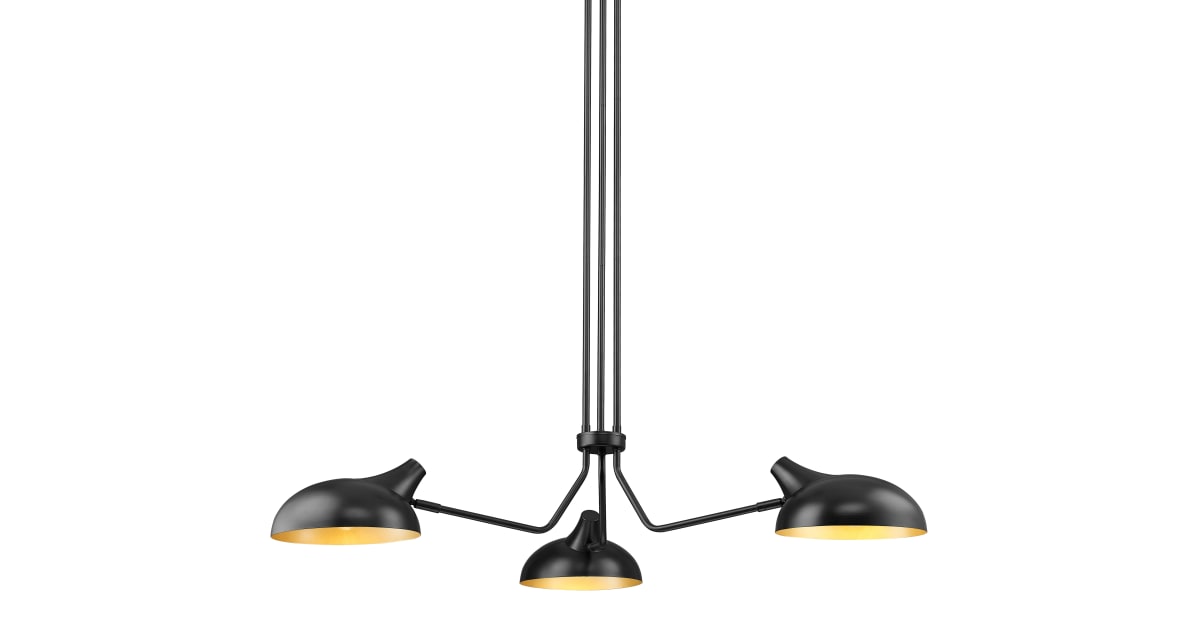 Z-Lite 1942-3MB Bellamy 3 Light 46" Wide Chandelier | Ferguson Home