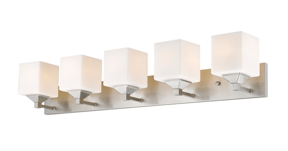 Z-Lite 2104-5V Quube 5 Light Bathroom Vanity Light with