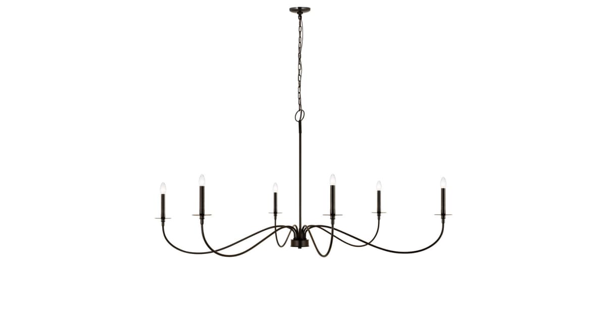 Z-Lite 2301-63MB Arrington 6 Light 63" Wide Taper Candle Style ...