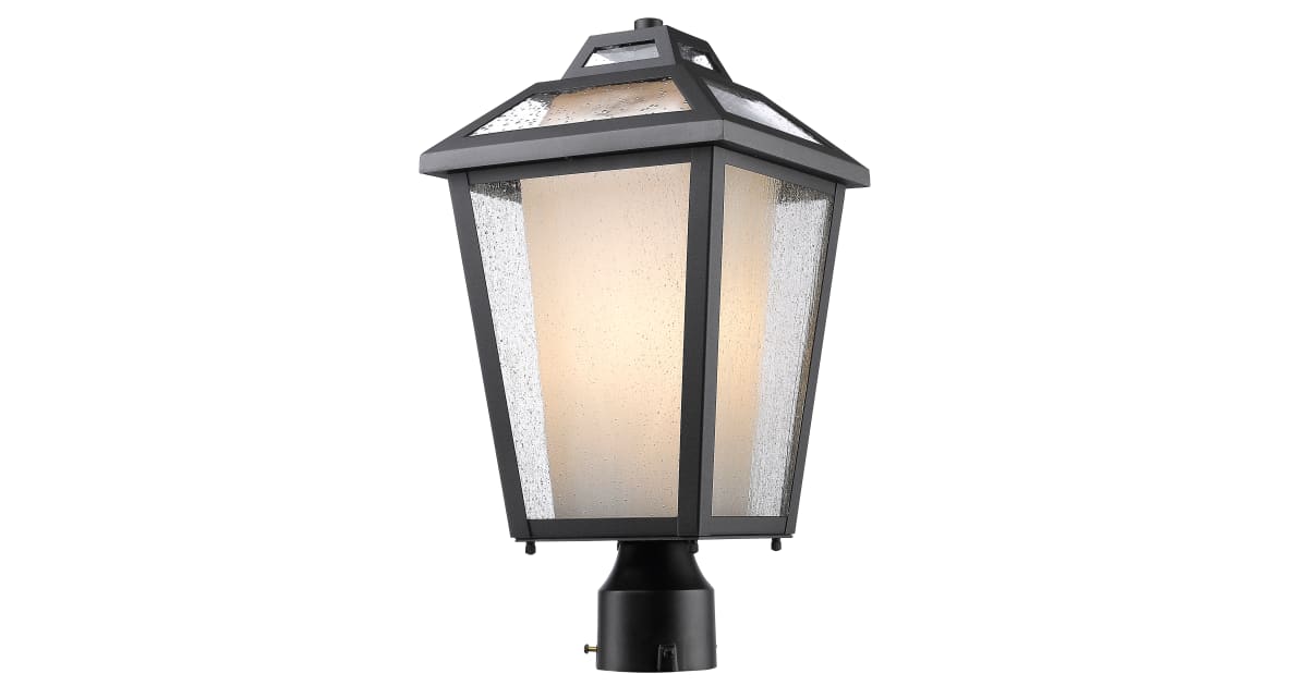 ZLite 532PHMRBK Memphis 1 Light Outdoor Post Light
