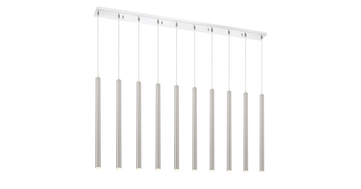 Z-Lite 917MP24-BN-LED-10LCH Forest 10 Light 57" Wide LED Linear Pendant ...