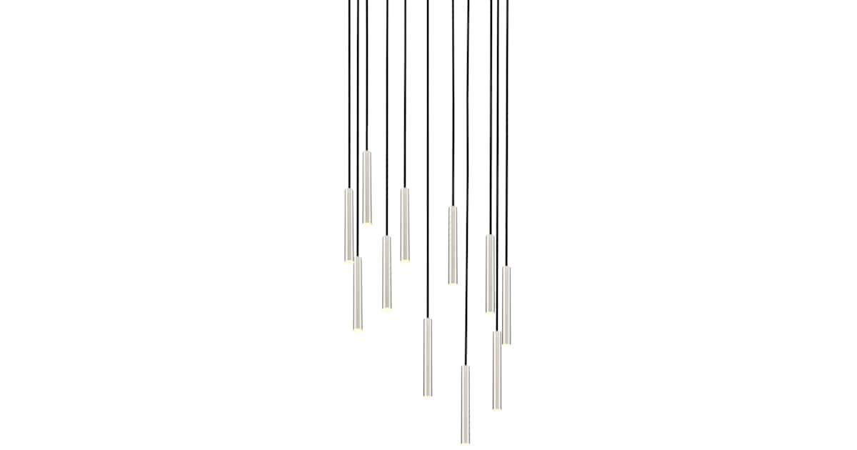 Z-Lite 919MP12-11R-BN-LED Forest 24" Wide Chandelier | Ferguson Home