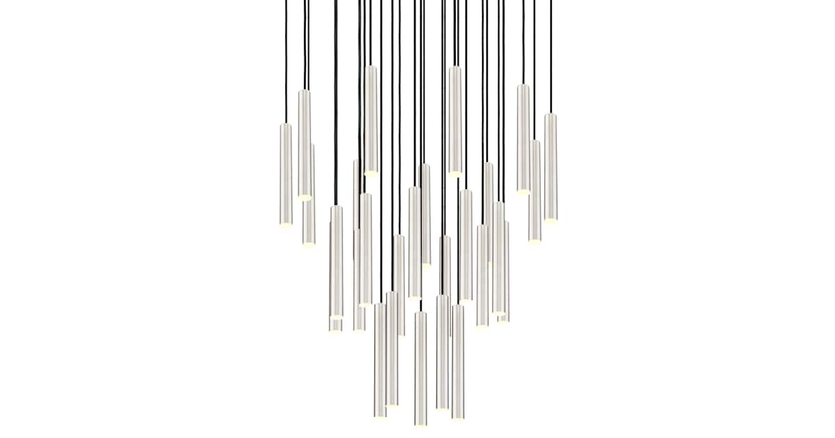 Z-Lite 919MP12-27R-BN-LED Forest 36" Wide Chandelier | Ferguson Home