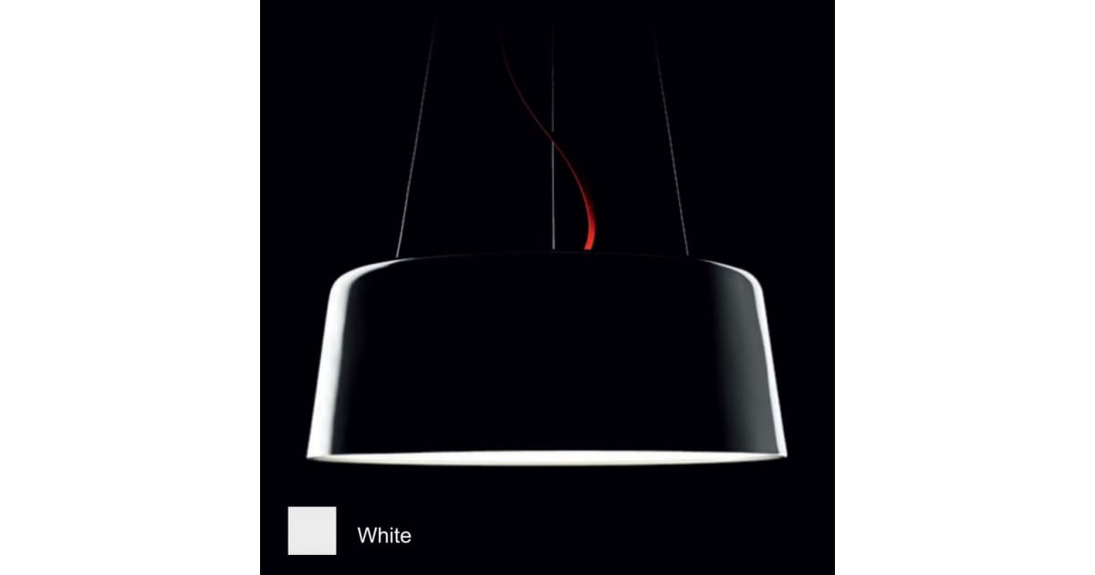 Zaneen D81415 Blanca 9" Tall LED Pendant with White Shade