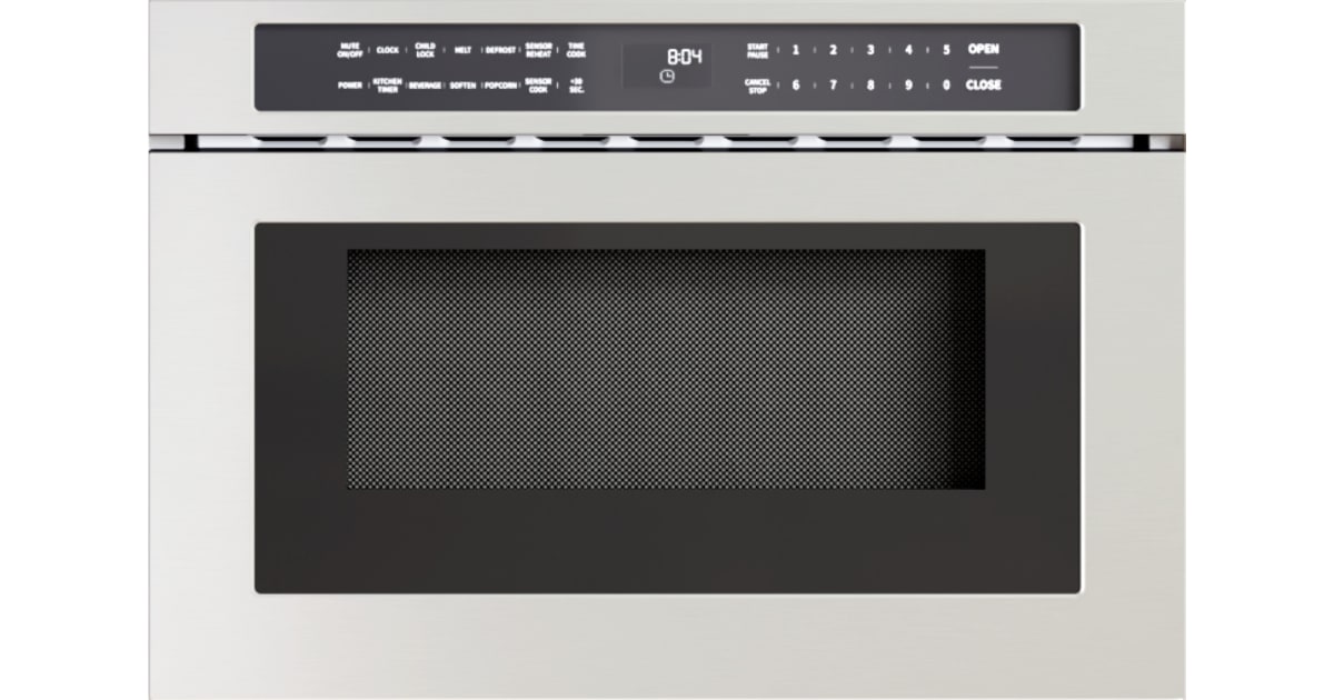 Zephyr MWD2401AS 24 Inch Wide 1.2 Cu. Ft. 1000 Watt Fingerprint